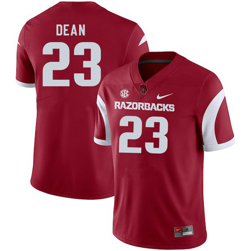 Men #23 Carson Dean Arkansas Razorback College Football Jerseys Stitched Sale-Cardinal - Click Image to Close